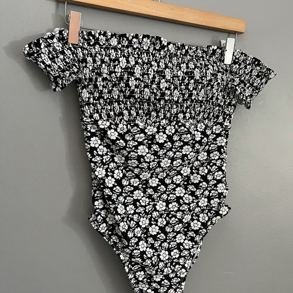 Xhilaration | Smocked Off the Shoulder One Piece - Picture 14 of 16